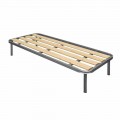 Jednolůžko s vertikálními lamelami Bio Comfort 2 80x190 cm dřevo