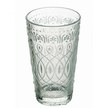 12 zdobených průhledných skleněných nápojových sklenic na nápoje - maroccobic