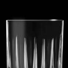 12 likérových sklenic v ekologickém křišťálu s dekoracemi lineárního designu - Senzatempo Viadurini