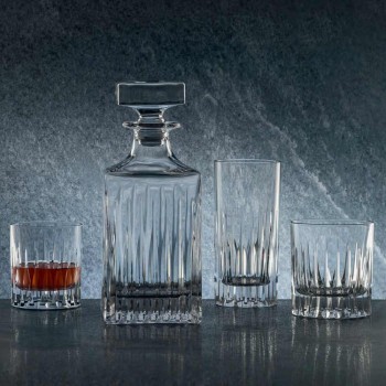 12 sklenic s nízkou whisky nebo sklenice vody v ekologickém křišťálu - Voglia