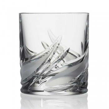 12 dvojitých staromódních sklenic na whisky s nízkou křišťálovou whisky - adventní