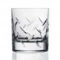 12 sklenic na whisky nebo vodu v eko křišťálu s drahými dekoracemi - arytmie