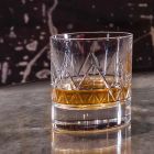 12 skleněná whisky nebo voda Luxusní moderní design v křišťálu - arytmie Viadurini