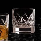 12 skleněná whisky nebo voda Luxusní moderní design v křišťálu - arytmie Viadurini
