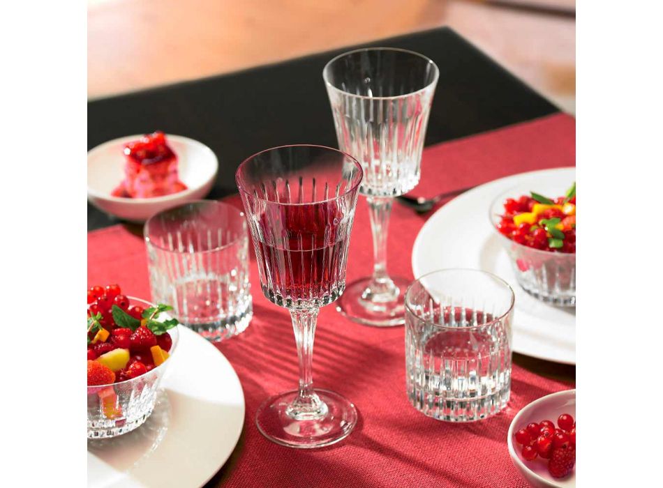 12 luxusních ekologických křišťálových sklenic na víno - Senzatempo