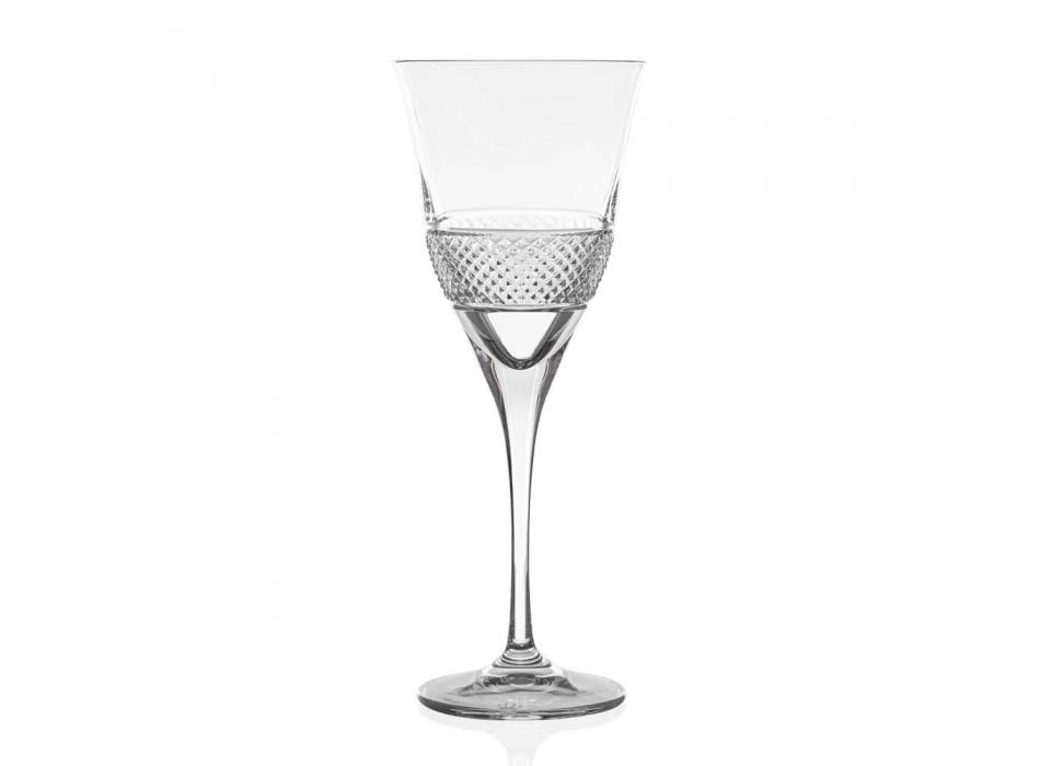 12 sklenic na červené víno v Eco Crystal Elegantní zdobený design - Milito Viadurini
