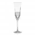 12 ekologických křišťálových skleniček na šampaňské, ručně zdobené - Milito