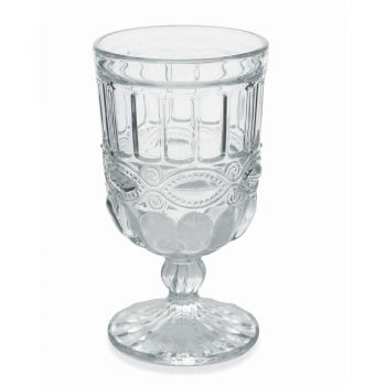 12 průhledných a zdobených skleněných pohárů na vánoční stůl - Garbobic