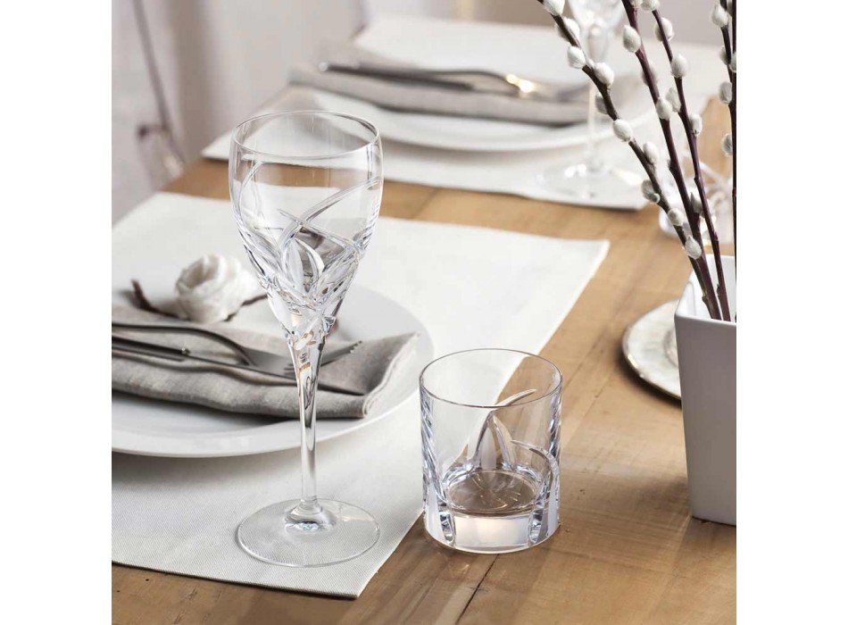 12 sklenic na bílé víno v luxusním ekologickém křišťálovém designu - Montecristo