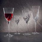 12 luxusních designových sklenic na bílé víno v ručně zdobeném ekologickém křišťálu - advent Viadurini