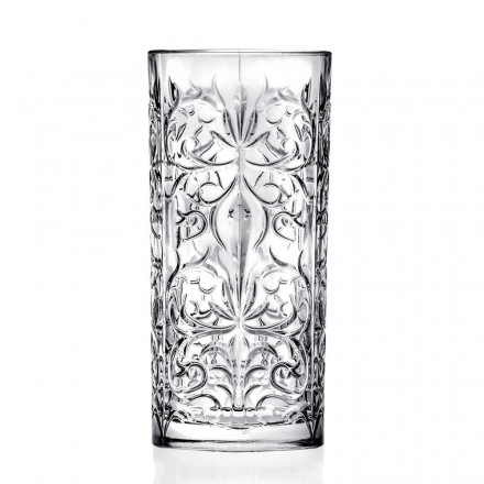 12 sklenice na vysoký pohár Highball s kalíškem nebo luxusní zdobená voda - osud Viadurini