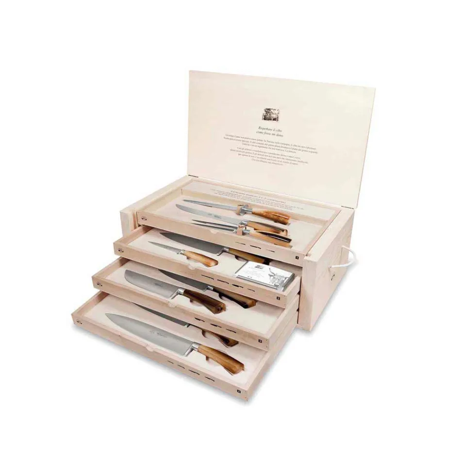 14 nožů Kompletní pouzdro Berti výhradně pro Viadurini - Canaletto Viadurini