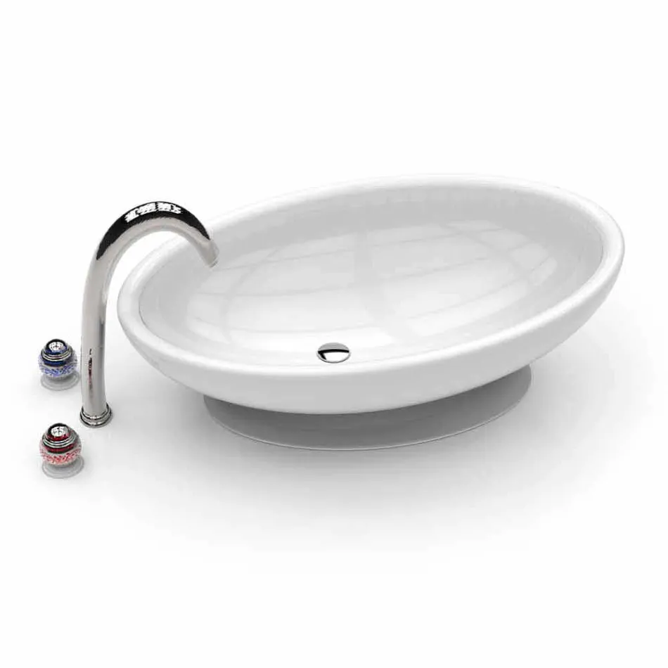 Koupelna Sink Design Egg Vyrobeno v Itálii Viadurini
