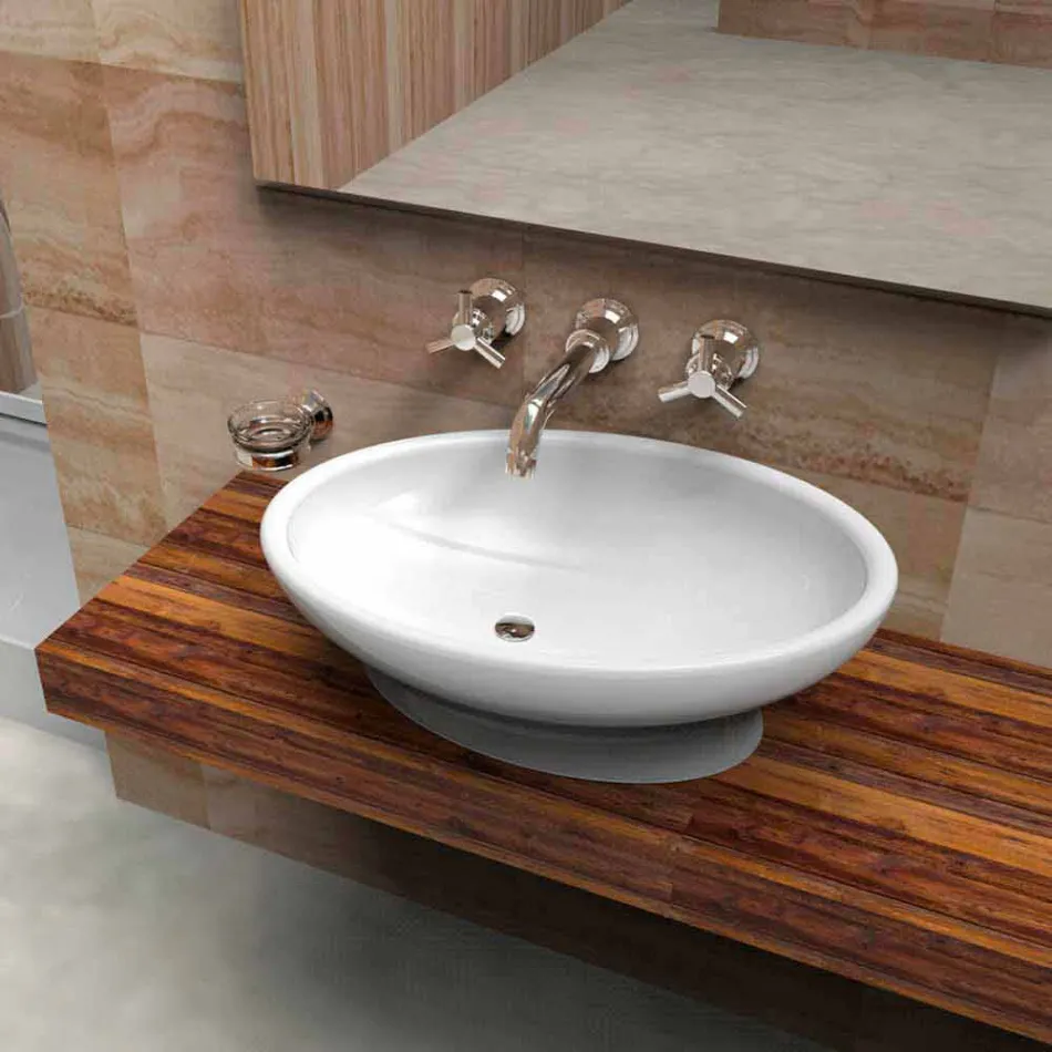 Koupelna Sink Design Egg Vyrobeno v Itálii Viadurini