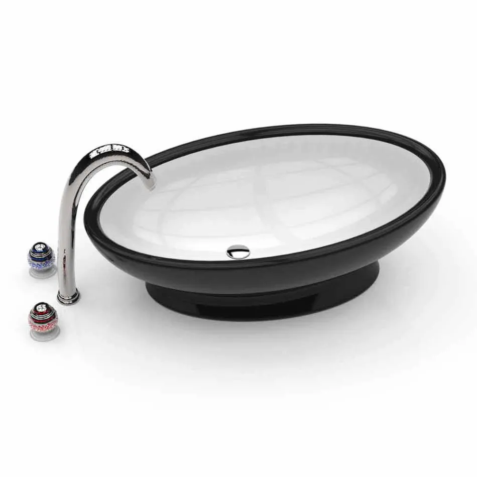Koupelna Sink Design Egg Vyrobeno v Itálii Viadurini