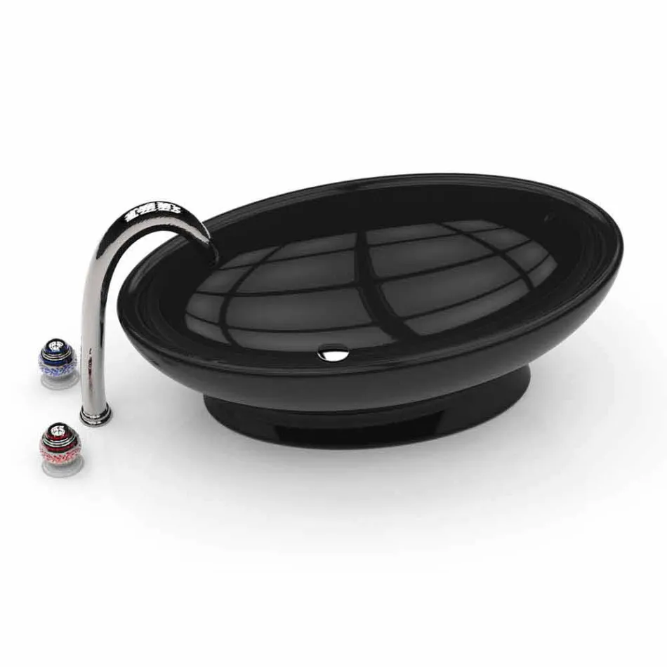 Koupelna Sink Design Egg Vyrobeno v Itálii Viadurini