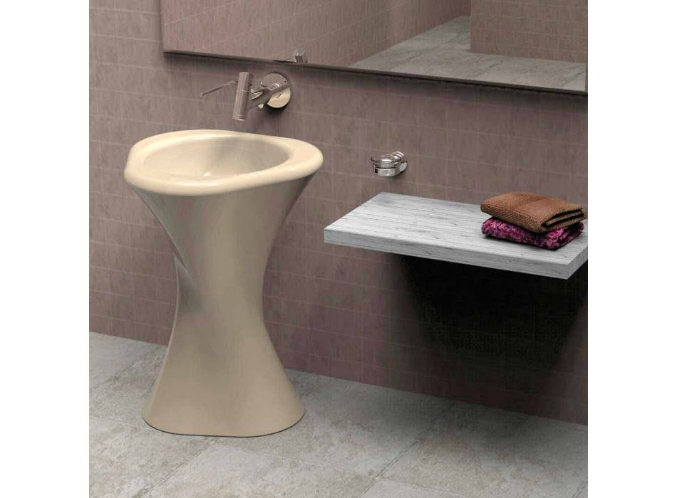 Koupelna Design Twister Umyvadlo Vyrobeno v Itálii Viadurini