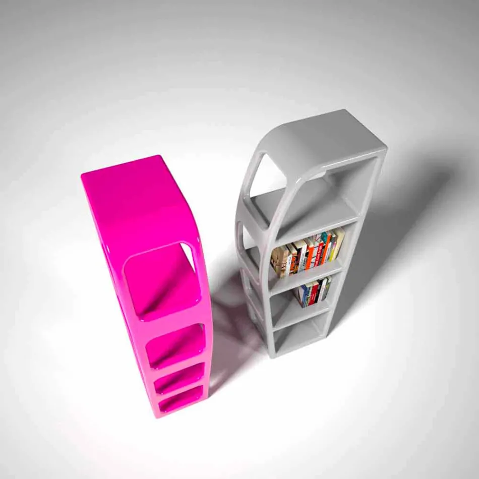 B-Side Moderní design Knihovna vyrobená v Itálii Viadurini