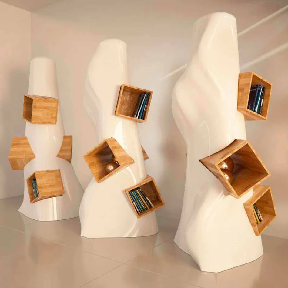 Moderní knižní knižnice K2 vyrobené v Itálii Viadurini