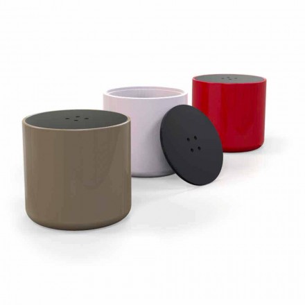 Design Button Pouf / Coffee Table Vyrobeno v Itálii Viadurini