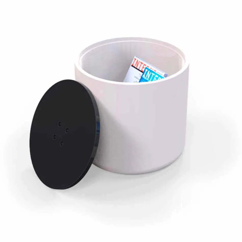 Design Button Pouf / Coffee Table Vyrobeno v Itálii Viadurini