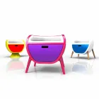 Moderní design noční stolky Gauche Vyrobeno v Itálii Viadurini