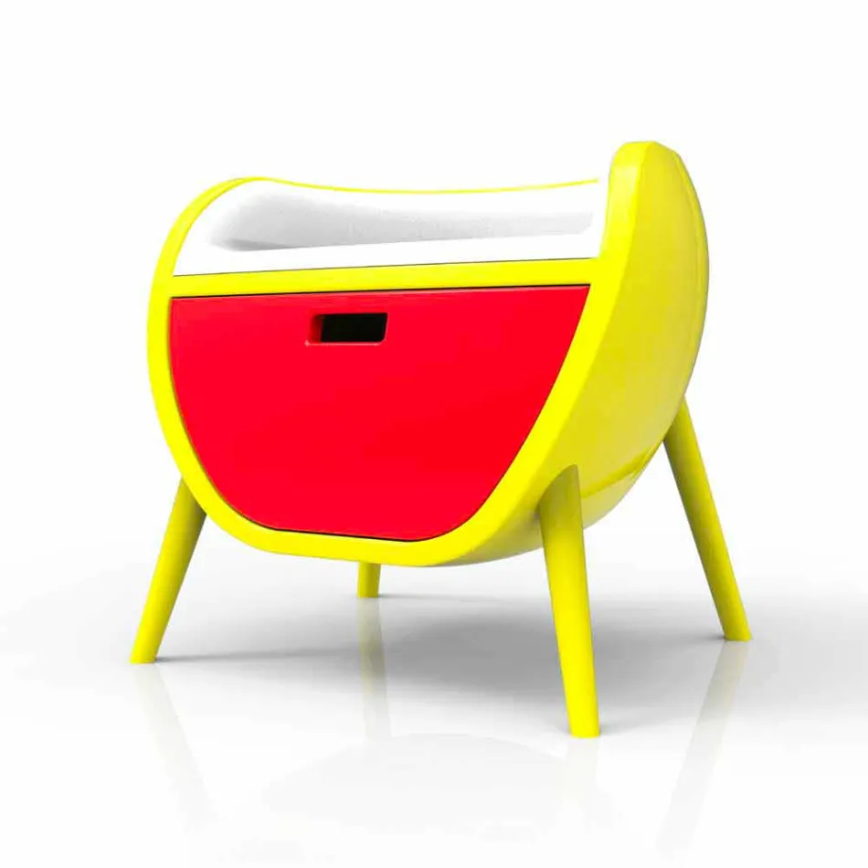 Moderní design noční stolky Gauche Vyrobeno v Itálii Viadurini