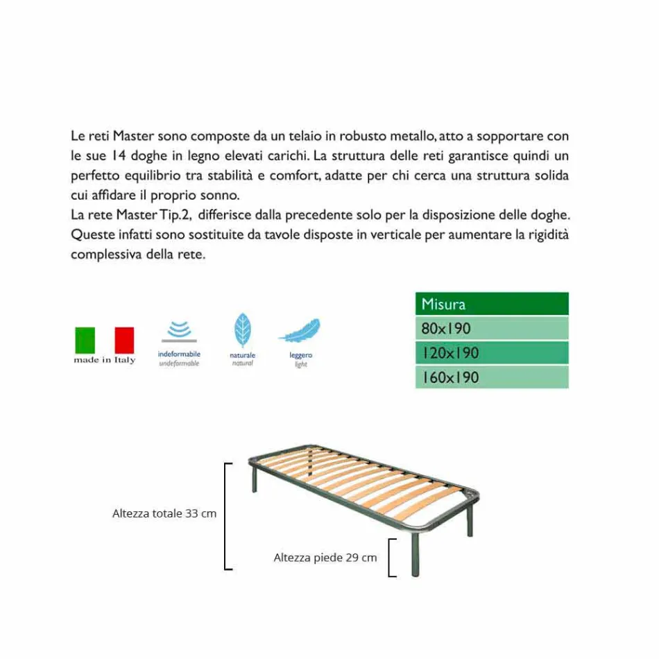 Síť Bio Comfort 1 Single Viadurini