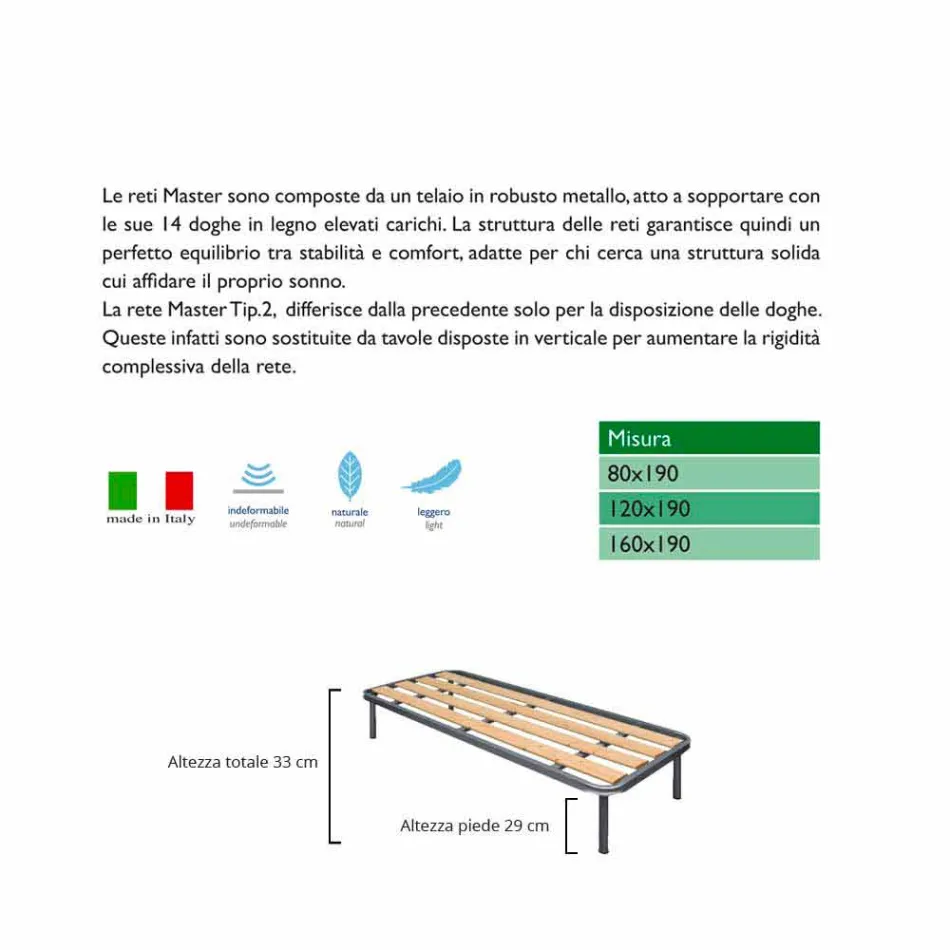 Single Network hole vertikální Bio Comfort 2 Viadurini