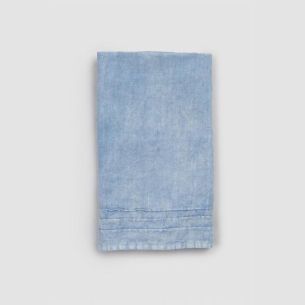 2 ručníky pro hosty v těžkém lněném světle modrém italském luxusním designu - jojoba Viadurini