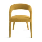 2 čalouněná křesla z látky bouclè s potaženým rámem - Domenica Viadurini