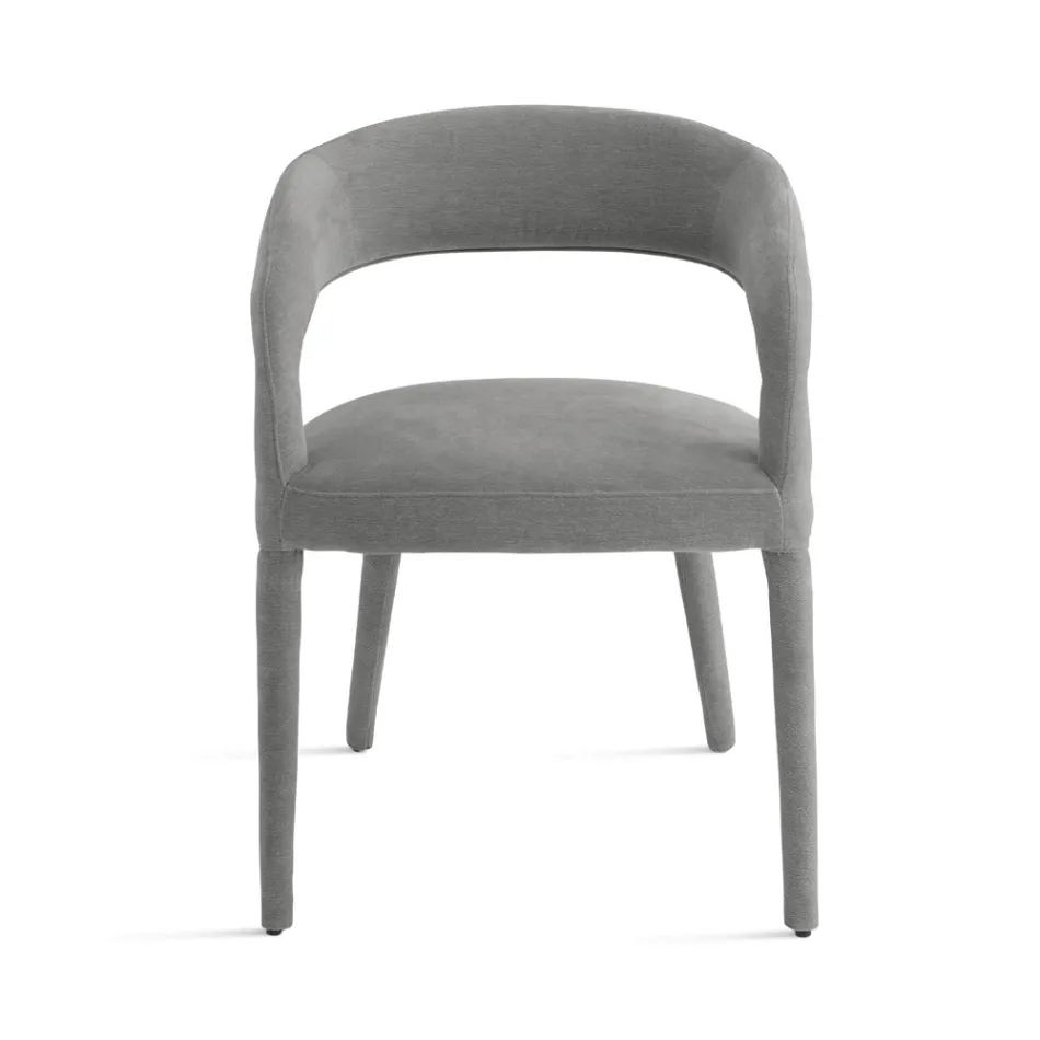 2 čalouněná křesla z látky bouclè s potaženým rámem - Domenica Viadurini