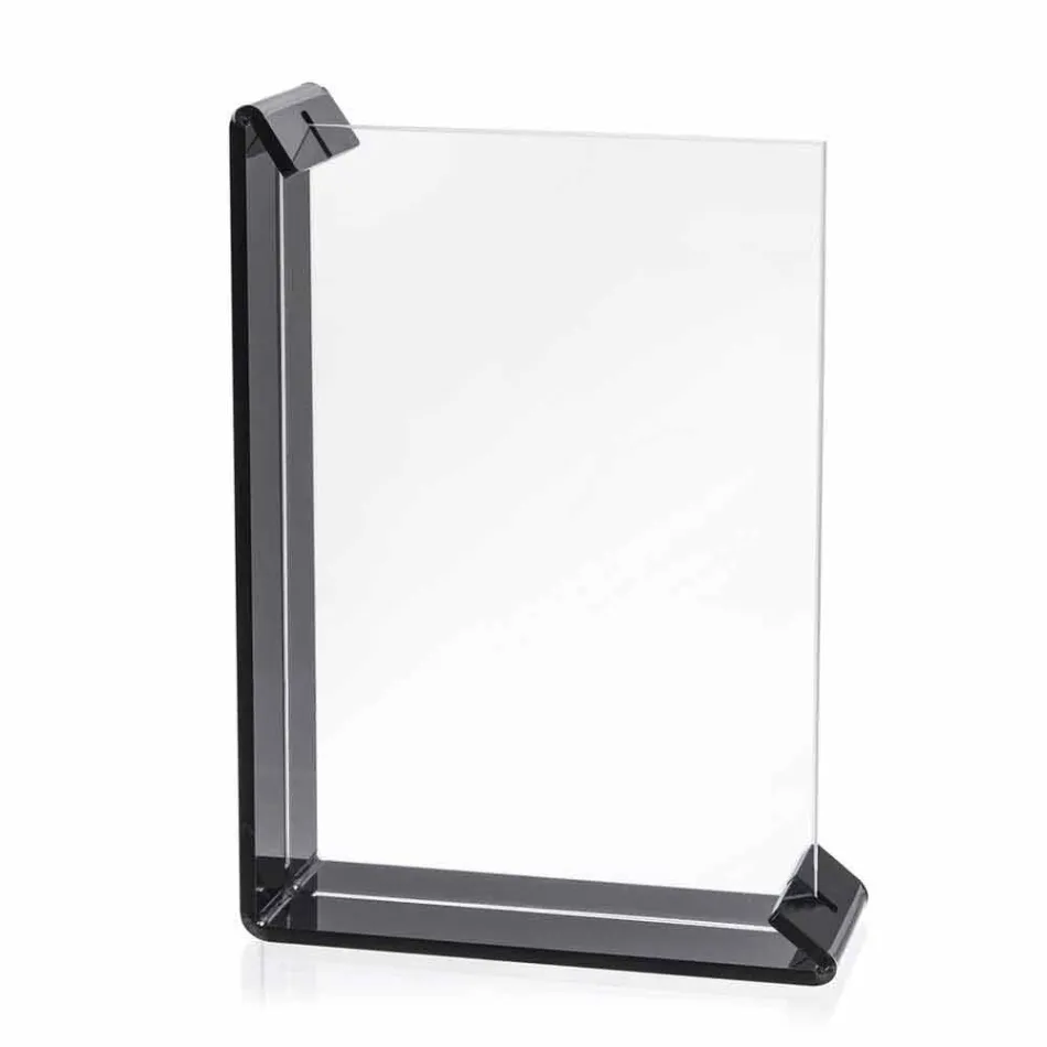 2 více stolní fotorámeček z barevného plexiskla nebo se dřevem - Menelao Viadurini