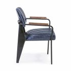 2 židle s područkami v provedení Leatherette Vintage Effect Homemotion - Clare Viadurini