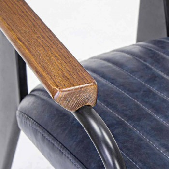 2 židle s područkami v provedení Leatherette Vintage Effect Homemotion - Clare