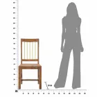 2 Moderní designové dřevěné kuchyňské židle - Sandy Viadurini