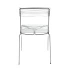 2 stohovatelné židle z plexiskla a železa Made in Italy - Timon Viadurini