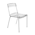 2 stohovatelné židle z plexiskla a železa Made in Italy - Timon