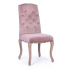 2 jídelní židle s čalouněným a čalouněným sedadlem Homemotion - Mania Viadurini