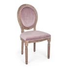 2 jídelní židle klasického designu v Polyester Homemotion - Dalida Viadurini