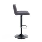 2 barové židle z látky a oceli - Polonio Viadurini