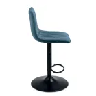 2 stoličky do obývacího pokoje s čalouněnými látkovými sedáky v různých barvách - Impeto Viadurini