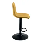 2 stoličky do obývacího pokoje s čalouněnými látkovými sedáky v různých barvách - Impeto Viadurini