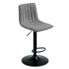 2 stoličky do obývacího pokoje s čalouněnými látkovými sedáky v různých barvách - Impeto Viadurini