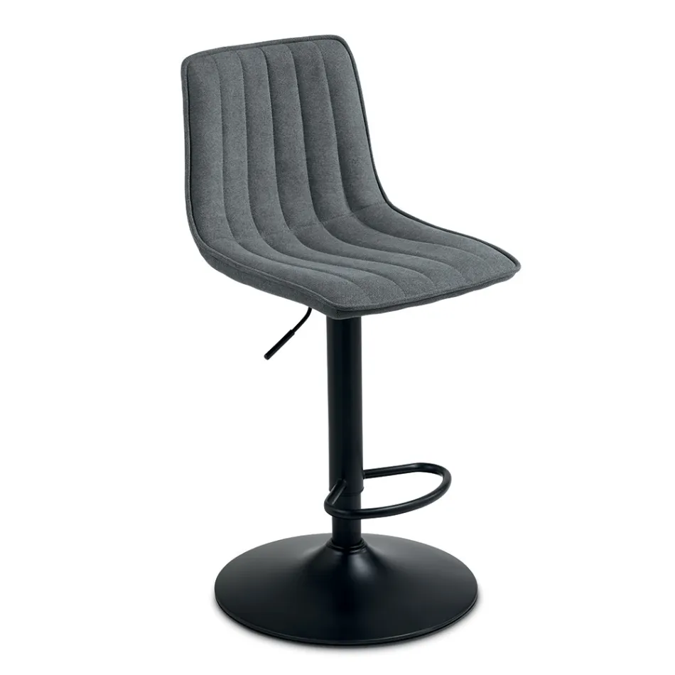 2 stoličky do obývacího pokoje s čalouněnými látkovými sedáky v různých barvách - Impeto Viadurini