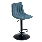 2 stoličky do obývacího pokoje s čalouněnými látkovými sedáky v různých barvách - Impeto Viadurini