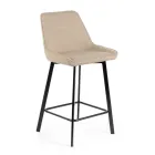 2 stoličky do obývacího pokoje vyrobené s látkovým sedákem a kovovými nohami - Negroni Viadurini