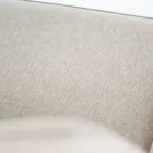 2 stoličky do obývacího pokoje vyrobené s látkovým sedákem a kovovými nohami - Negroni Viadurini