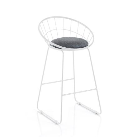 2 polstrované stoličky a ocelová konstrukce v různých povrchových úpravách - Torio Viadurini