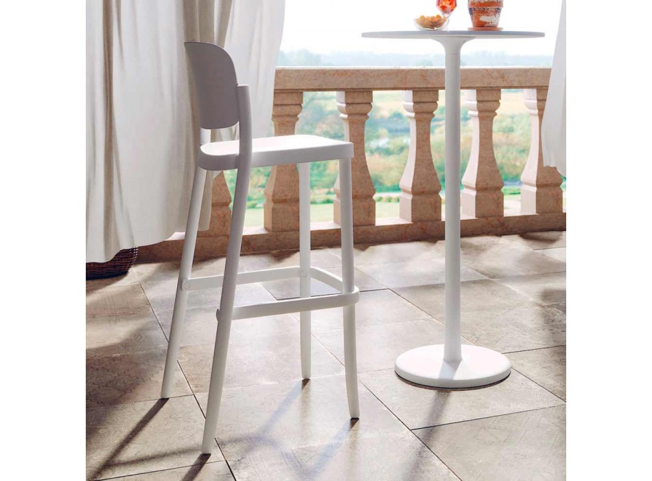 2 venkovní stohovatelné stoličky z polypropylenu Vyrobeno v Itálii - Calista Viadurini